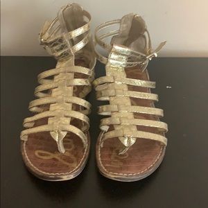 Gold Gladiator sandals